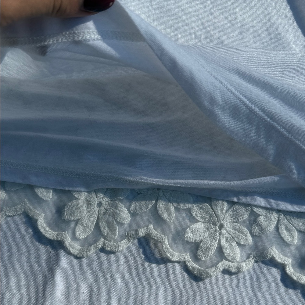 J Crew Floral Lace White Tank Top - Picture 4 of 4